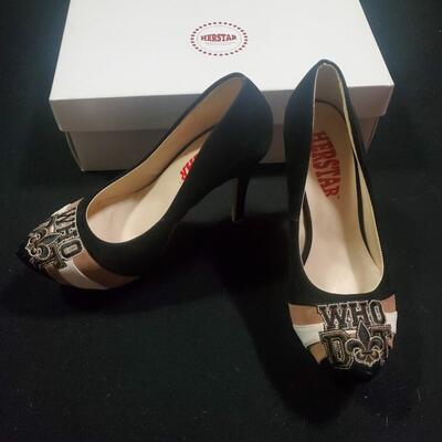 Saints Who Dat Heels - New In Box - Size 6