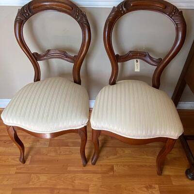 Pr of Victorian Chairs 