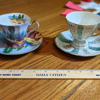 Fine China Cups and Saucers, Exc Condition