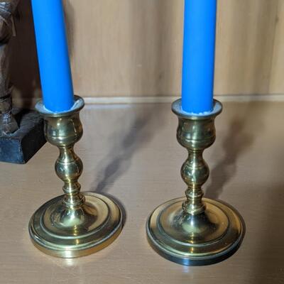 Nice Set of Brass Candle Holders