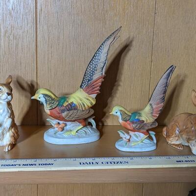 Lot of 4 Porcelain Animals in Perfect Condition