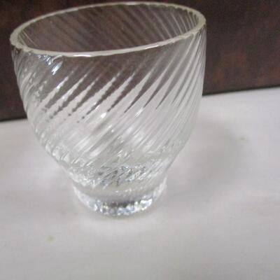 Ribbed Clear Glasses
