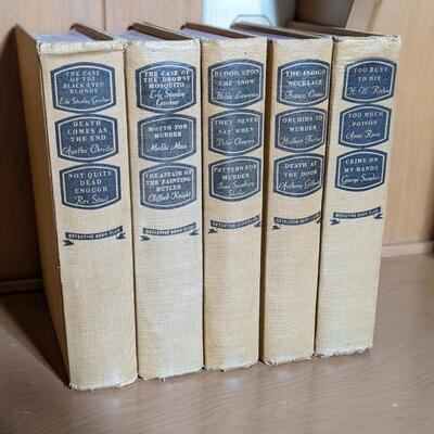 Set of 5 Detective Book Club Books, 1943