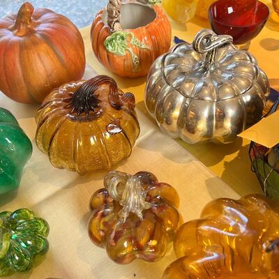 Glass Pumpkin Collection lot #1