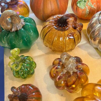 Glass Pumpkin Collection lot #1