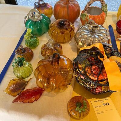 Glass Pumpkin Collection lot #1