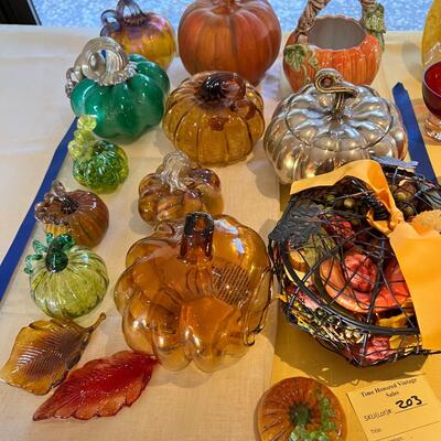 Glass Pumpkin Collection lot #1
