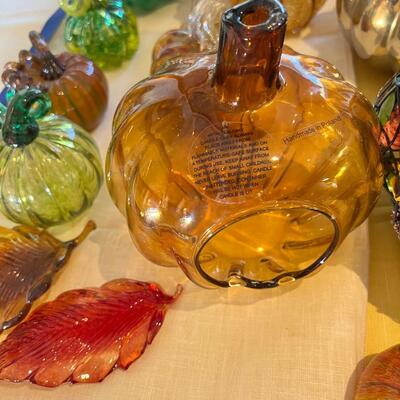Glass Pumpkin Collection lot #1