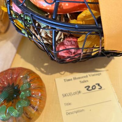 Glass Pumpkin Collection lot #1