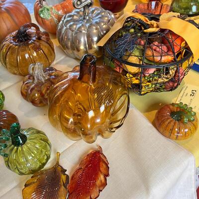 Glass Pumpkin Collection lot #1