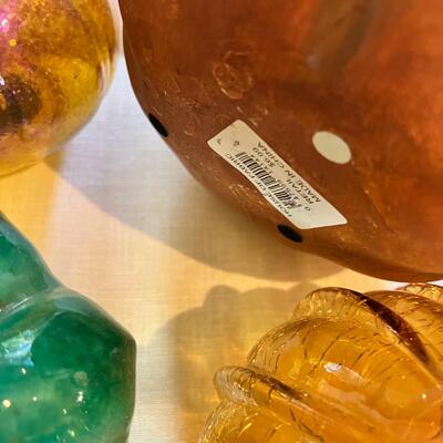 Glass Pumpkin Collection lot #1