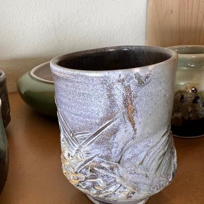 12 smaller vases and ceramic bowls