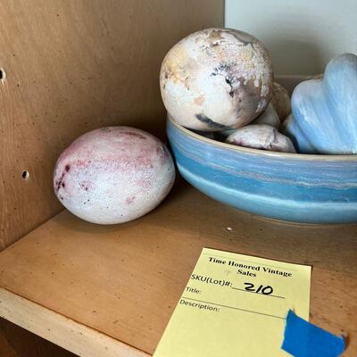 Denby Bowl full of special Unusual  "enclosed" ceramic fruit Vegetables