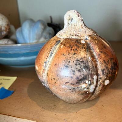 Denby Bowl full of special Unusual  "enclosed" ceramic fruit Vegetables