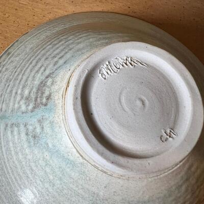 Large ceramic plant pot, 3 vases, 3 bowls hand made