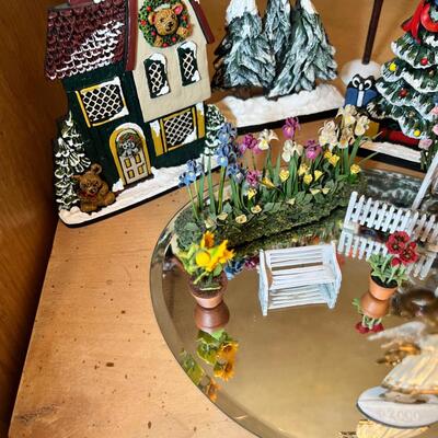 Miniature collectible trees and Brandywine collectible buildings