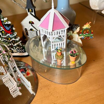 Miniature collectible trees and Brandywine collectible buildings