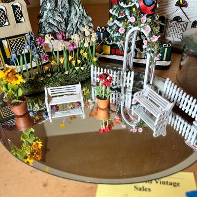 Miniature collectible trees and Brandywine collectible buildings