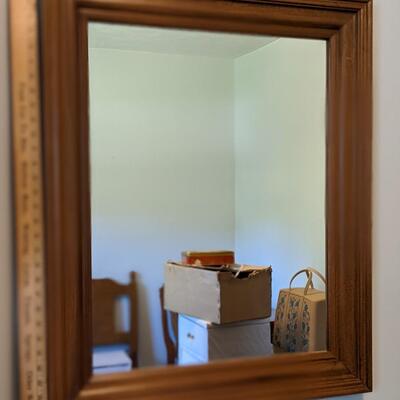 Maple Framed Mirror, Great Condition
