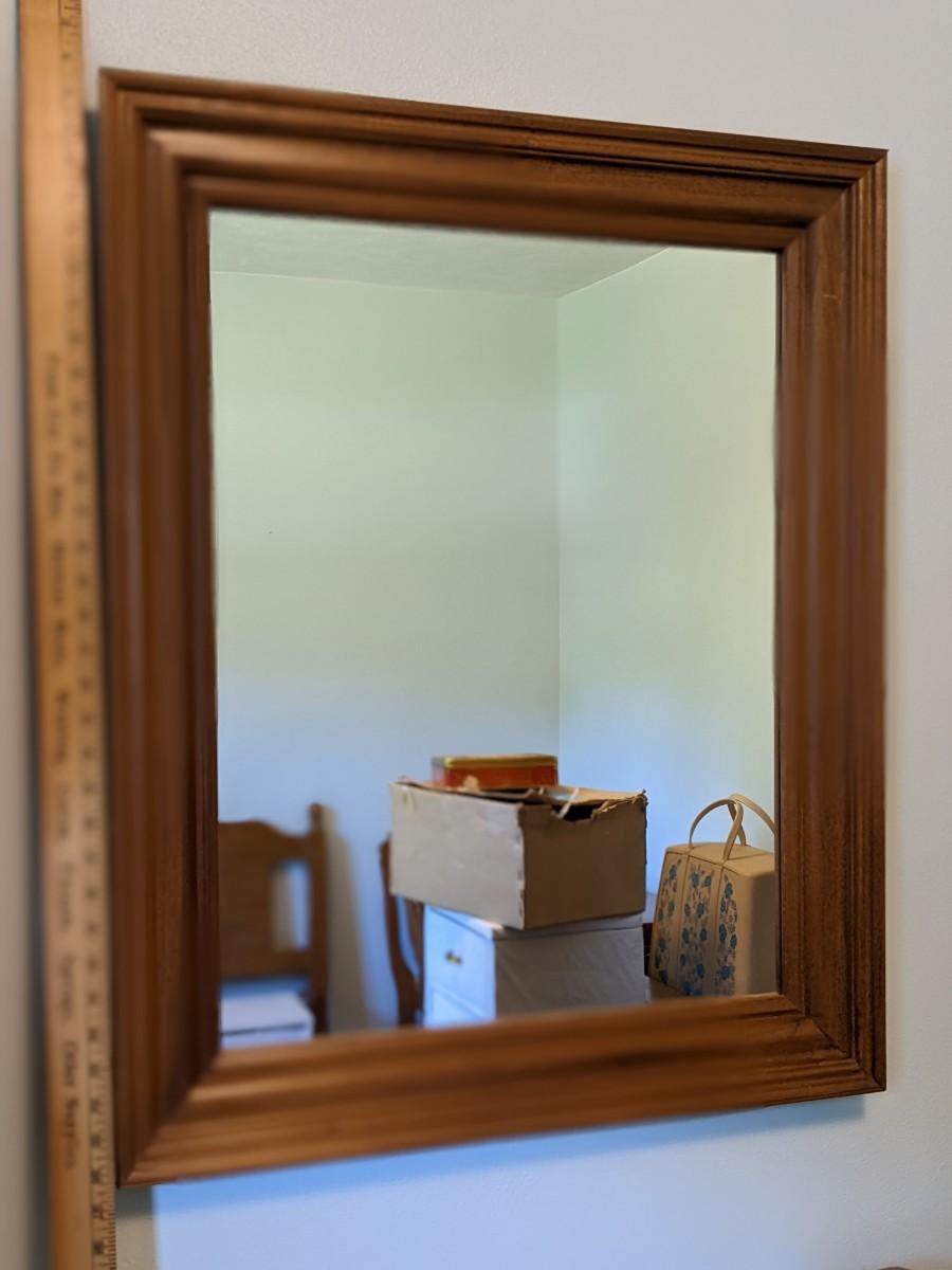 Maple Framed Mirror, Great Condition