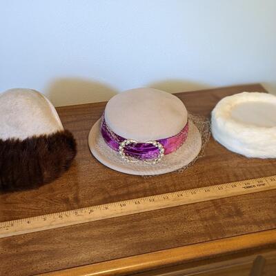 Gorgeous Vintage Fur, Wool Hats