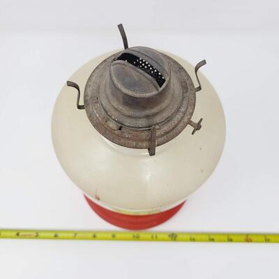 ANTIQUE DEPRESSION GLASS OIL LAMP