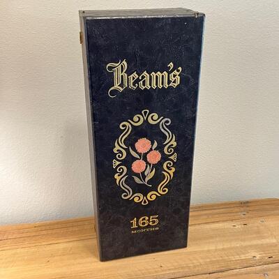 BEAMS ~ 165 Months ~ Empty Collectable Ceramic Decanter & Case