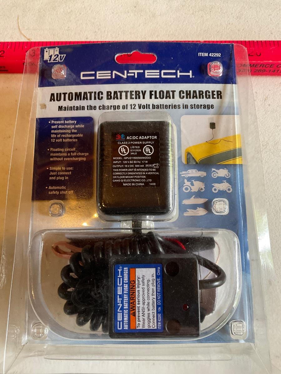 New centech automatic battery float charger