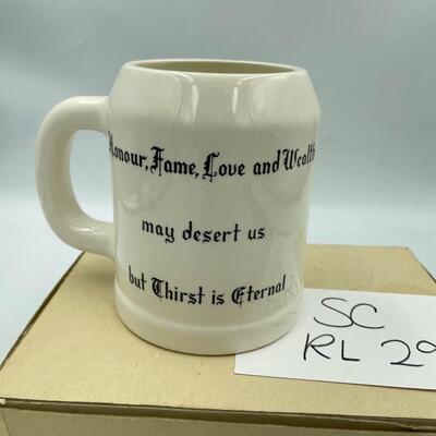 1960â€™s English pub stein