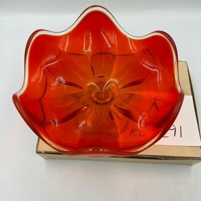 6 petal low compote persimmon