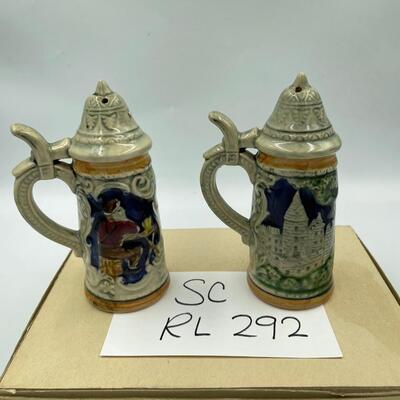 Vintage German Beer stein salt& pepper