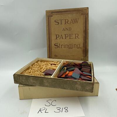 2 straw and paper stringing boxes