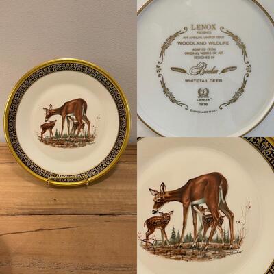 LENOX ~ â€œBoehmâ€ ~ Eight (8) Woodland Wildlife Collector Plates