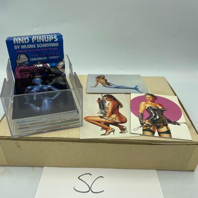 Sexy robots and pin up cards