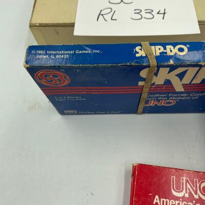 1997 uno and 1982 skip-Bo