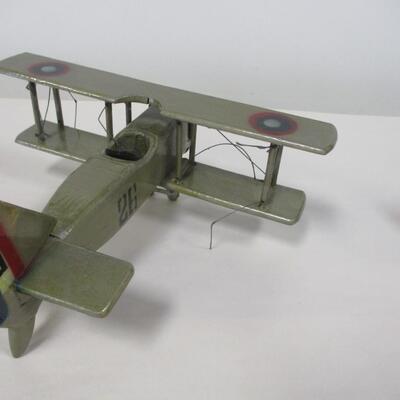 Wood and Die Cast Model Automobiles and Bi-Plane