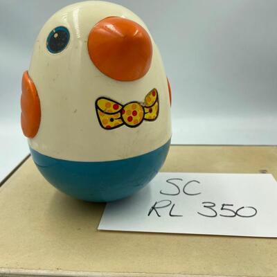 Vintage Playskool Weeble wobble bird toy