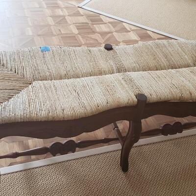 Woven bench or table