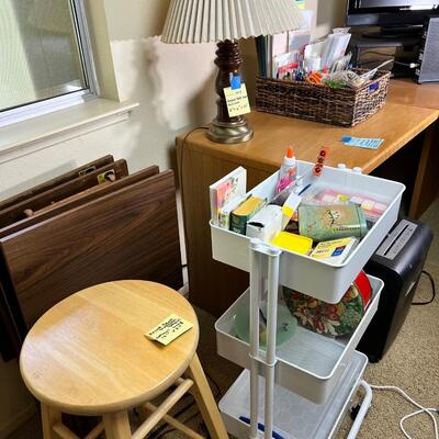 Office supplies table lamp stool