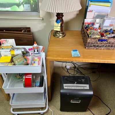 Office supplies table lamp stool