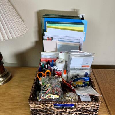 Office supplies table lamp stool