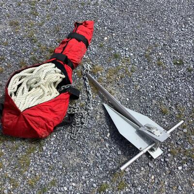 5254 Fortress FX16 Aluminum Anchor for 33-38' Boats with Bag and Rope