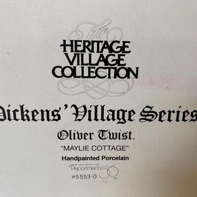 Department 56 ~ Oliver Twist ~ Maylie Cottage