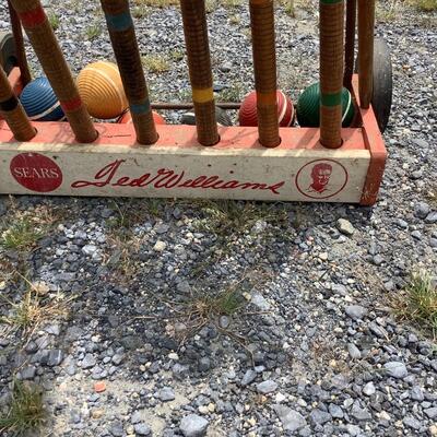 5275 Vintage Ted Williams Croquet Set