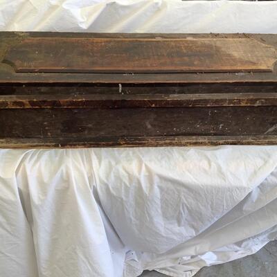 5279 Antique Wooden Tool Chest With Tools