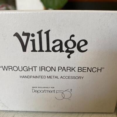 Department 56- Village - Wrought Iron Bench