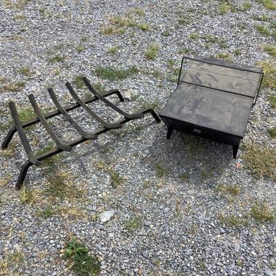 5284 Iron Fireplace Grate and Box