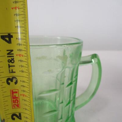 Uranium Glass Sugar Cup