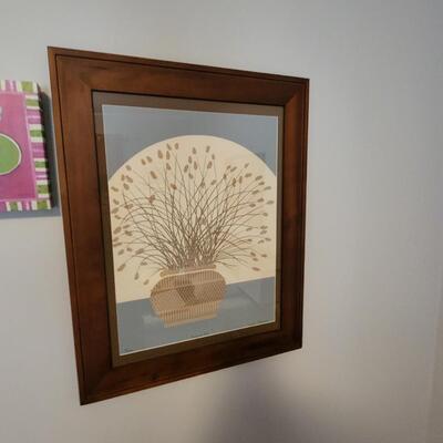 Pussy Willows by Lewis Stevens 5/500 Wood Frame