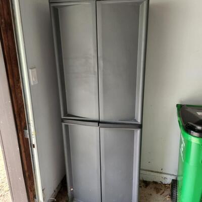 Plastic 2 Door Storage Cabinet 26x16x69